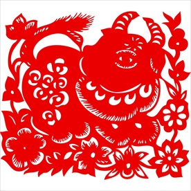 生肖牛剪纸
