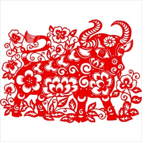 生肖牛剪纸