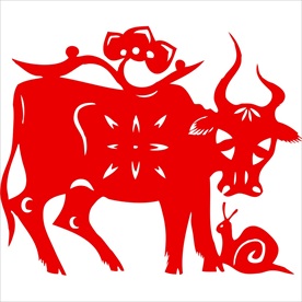 生肖牛剪纸