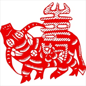 生肖牛剪纸