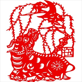 生肖牛剪纸