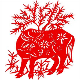 生肖牛剪纸