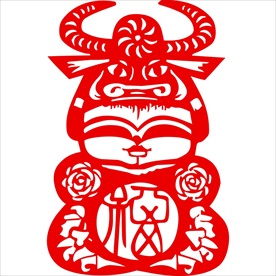生肖牛剪纸