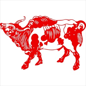 生肖牛剪纸