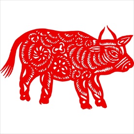 生肖牛剪纸