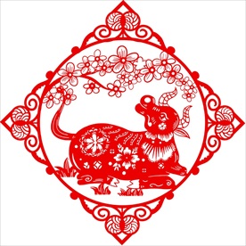 生肖牛剪纸