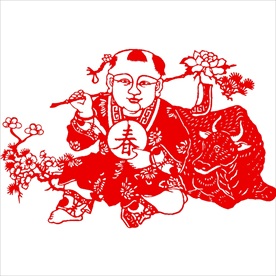 生肖牛剪纸