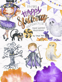 万圣节 女巫 巫师 鬼魂 男孩