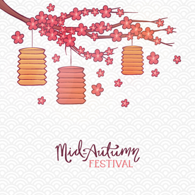 中秋插画EPS矢量