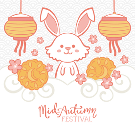 中秋插画EPS矢量