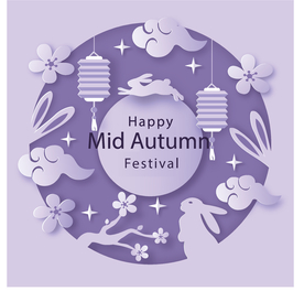 中秋插画EPS矢量