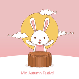 中秋插画EPS矢量