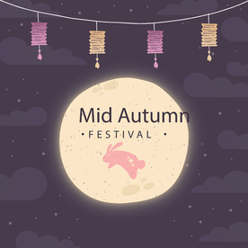 中秋插画EPS矢量