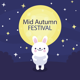 中秋插画EPS矢量