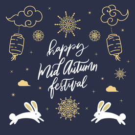 中秋插画EPS矢量