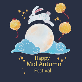 中秋插画EPS矢量