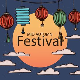 中秋插画EPS矢量