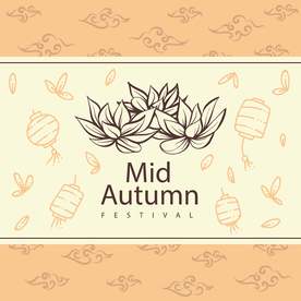 中秋插画EPS矢量