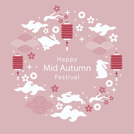 中秋插画EPS矢量