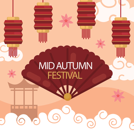 中秋插画EPS矢量