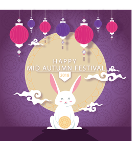 中秋插画EPS矢量