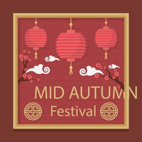中秋插画EPS矢量