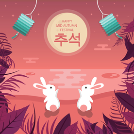 中秋插画EPS矢量