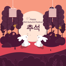 中秋插画EPS矢量