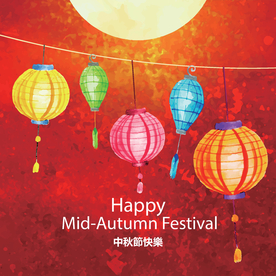 中秋插画EPS矢量