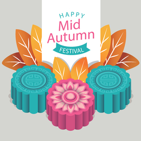 中秋插画EPS矢量