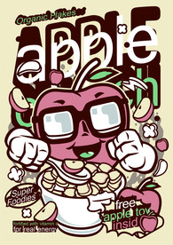 卡通人物漫画T恤印花矢量