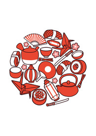 卡通人物漫画T恤印花矢量