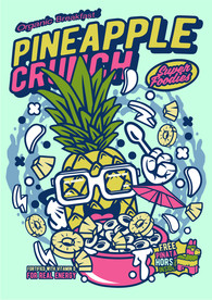 卡通人物漫画T恤印花矢量