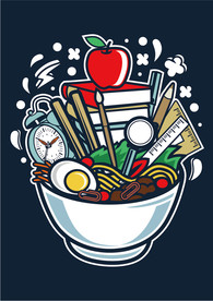 卡通人物漫画T恤印花矢量