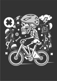 卡通人物漫画T恤印花矢量