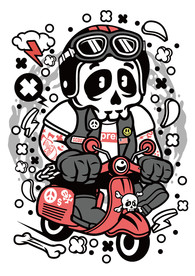 卡通人物漫画T恤印花矢量