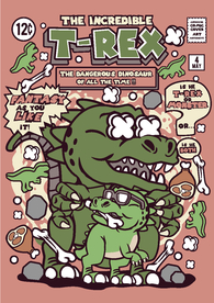 机器人漫画T恤印花矢量