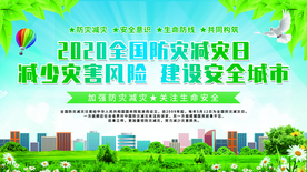 防灾宣传社会公益活动海报素材