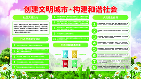 文明城市社会公益活动海报素材
