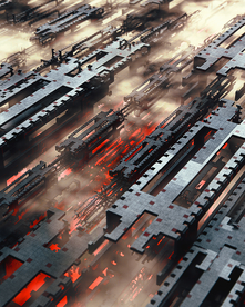 大气科幻特效场景图案