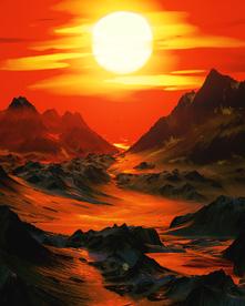 大气科幻特效场景图案