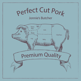 猪  手绘猪  卡通猪