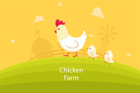 鸡 卡通鸡 鸡肉 鸡蛋 手绘鸡