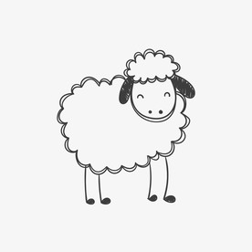 羊  卡通羊 手绘羊  动物