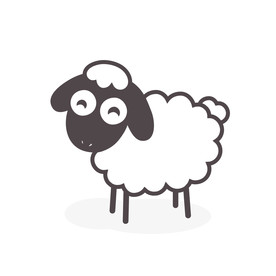 羊  卡通羊 手绘羊  动物