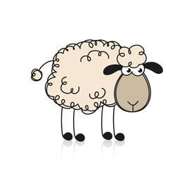 羊  卡通羊 手绘羊  动物