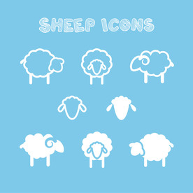 羊  卡通羊 手绘羊  动物