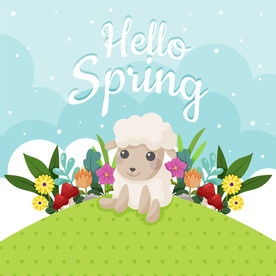 羊  卡通羊 手绘羊  动物