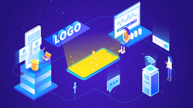 科技数据金融商务互联网AI矢量