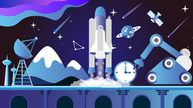 科技数据金融商务互联网AI矢量